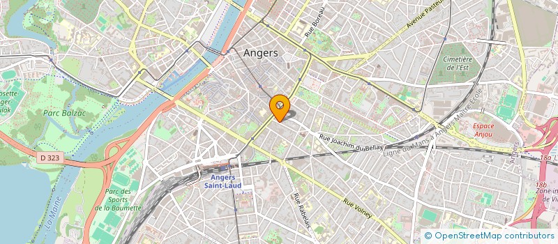 localisation de l'entreprise SCI AEVA à ANGERS