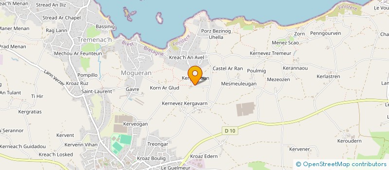 localisation de l'entreprise SCI AEZHENN MOR  PLOUGUERNEAU