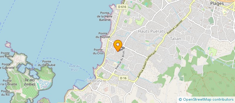 localisation de l'entreprise SCI AF 1 à SIX-FOURS-LES-PLAGES