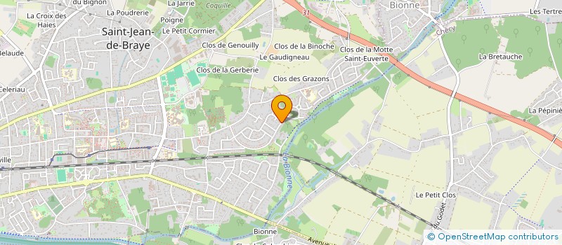 localisation de l'entreprise SCI AF 36 JULIETTE DROUET à SAINT-JEAN-DE-BRAYE