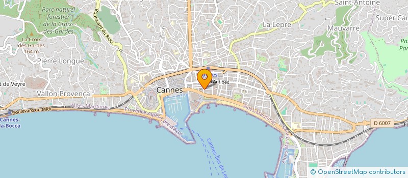 localisation de l'entreprise SCI AF à CANNES