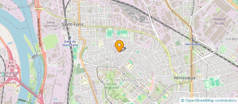 localisation de l'entreprise SCI AF  VENISSIEUX