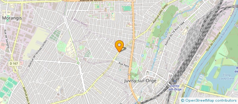 localisation de l'entreprise SCI AF PRODUCTION  JUVISY-SUR-ORGE