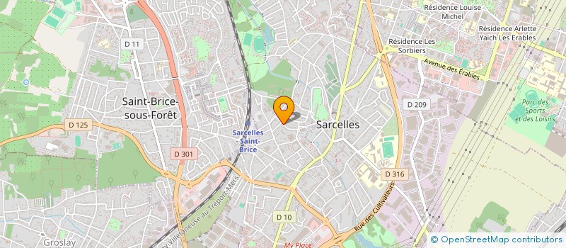 localisation de l'entreprise SCI AF THEO à SARCELLES