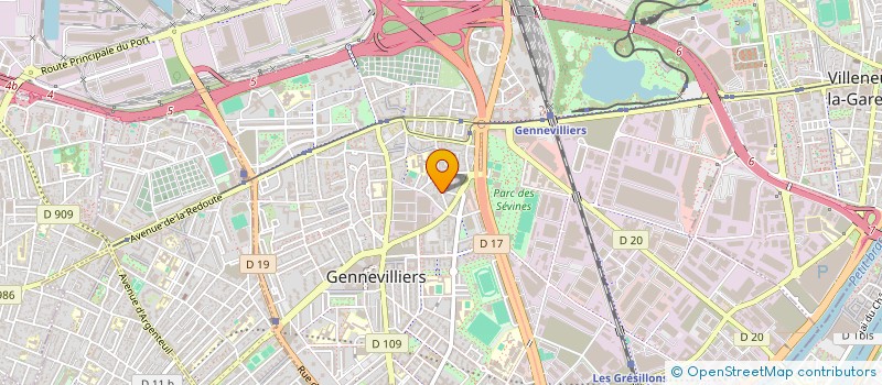 localisation de l'entreprise SCI AFA à GENNEVILLIERS