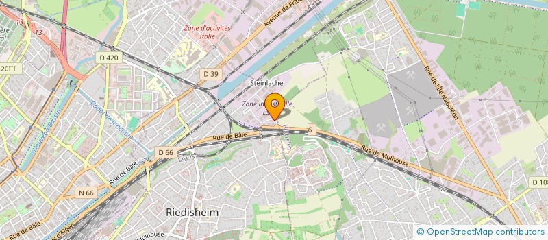 localisation de l'entreprise SCI AFA  RIEDISHEIM