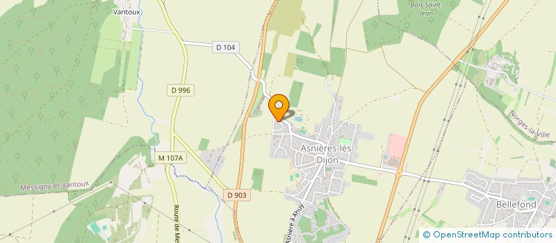 localisation de l'entreprise SCI AFAL  ASNIERES-LES-DIJON