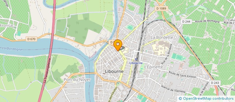 localisation de l'entreprise SCI AFAMIA  LIBOURNE