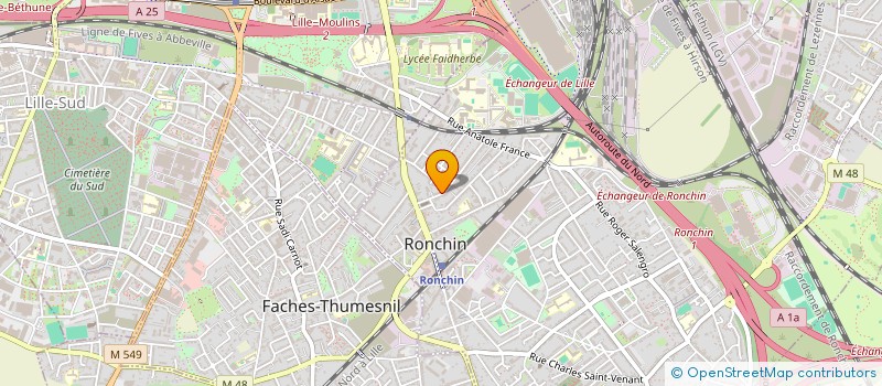 localisation de l'entreprise SCI AFAXT COINTAULT  RONCHIN