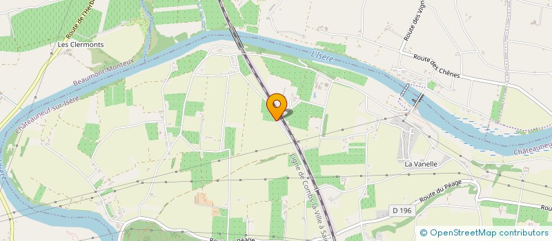 localisation de l'entreprise SCI AFB  CHATEAUNEUF-SUR-ISERE