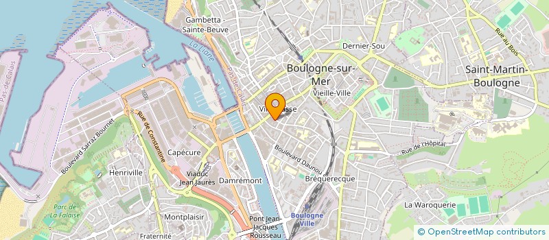 localisation de l'entreprise SCI AFB - ZB  BOULOGNE-SUR-MER