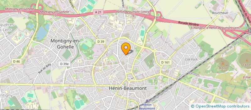 localisation de l'entreprise SCI AFC à HENIN-BEAUMONT