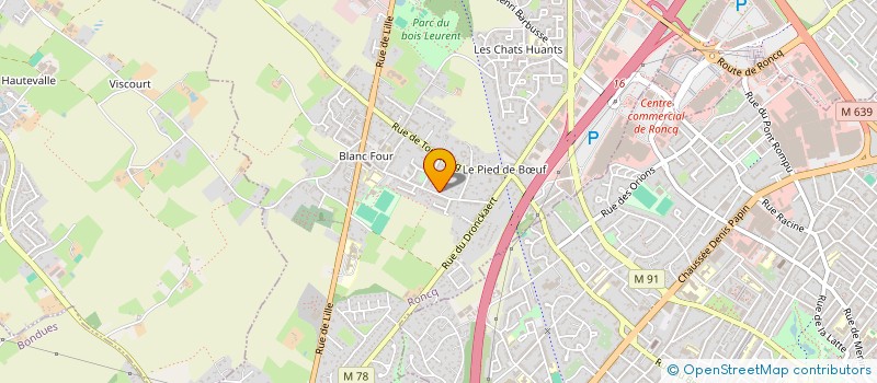 localisation de l'entreprise SCI AFC IMMO RONCQ à RONCQ