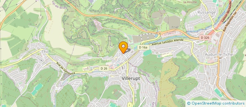 localisation de l'entreprise SCI AFCG  VILLERUPT