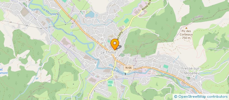 localisation de l'entreprise SCI AFDSD  LE THILLOT