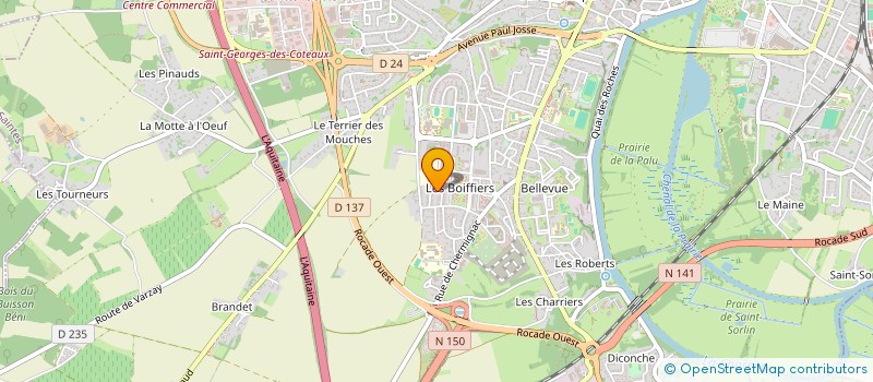 localisation de l'entreprise SCI AFEC  SAINTES