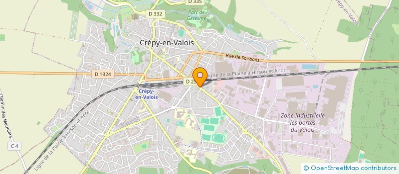 localisation de l'entreprise SCI AFEISSA  CREPY-EN-VALOIS