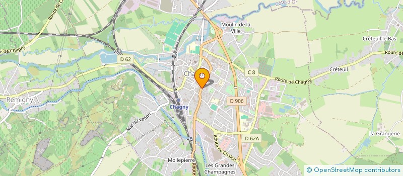 localisation de l'entreprise SCI AFELIS  CHAGNY