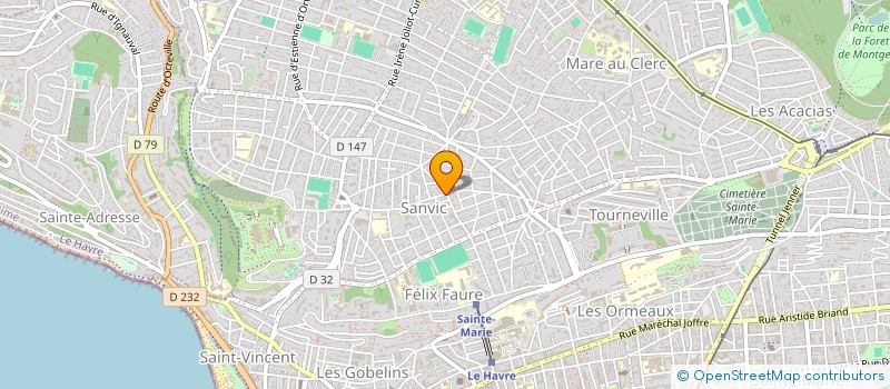 localisation de l'entreprise SCI AFFAGARD-BERTEL à LE HAVRE