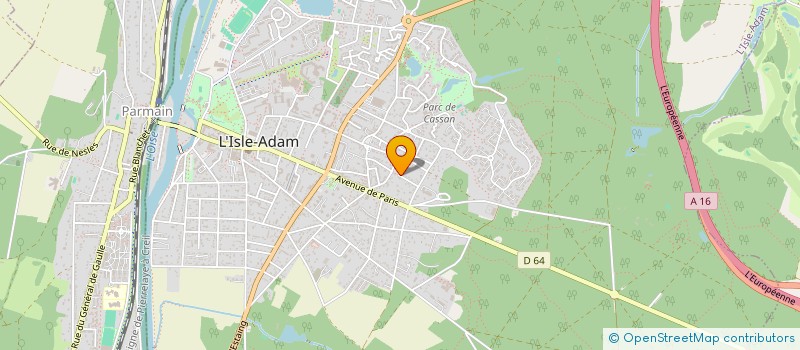 localisation de l'entreprise SCI AFFREUX JOJO  L'ISLE-ADAM