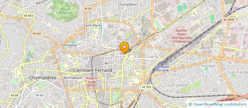 localisation de l'entreprise SCI AFG  CLERMONT-FERRAND