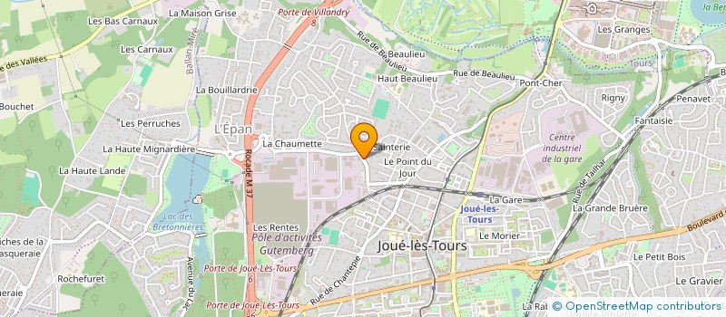 localisation de l'entreprise SCI AFG  JOUE-LES-TOURS