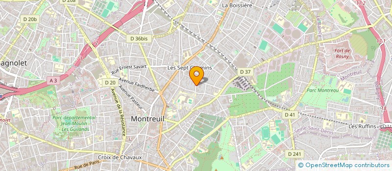 localisation de l'entreprise SCI AFG 93 à MONTREUIL