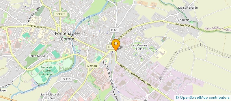 localisation de l'entreprise SCI AFG FONTENAY  FONTENAY-LE-COMTE