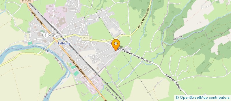 localisation de l'entreprise SCI AFGC  BALBIGNY