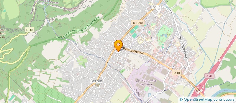 localisation de l'entreprise SCI AFGS  CROLLES