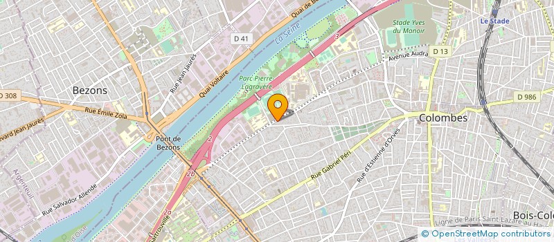 localisation de l'entreprise SCI AFI  COLOMBES