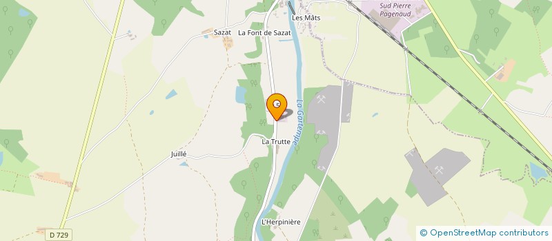 localisation de l'entreprise SCI AFIHX  SAULGE