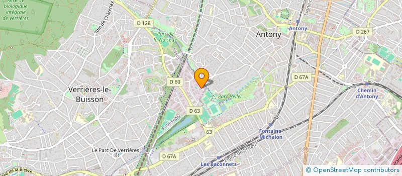 localisation de l'entreprise SCI AFIMMO à VERRIERES-LE-BUISSON