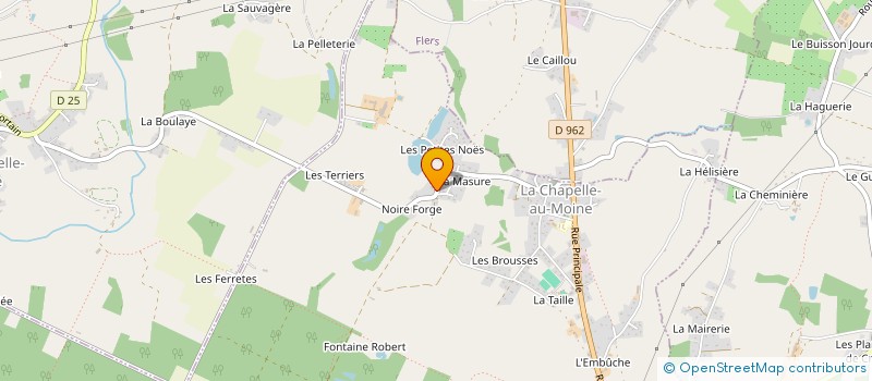 localisation de l'entreprise SCI AFJ BESNARD à LA CHAPELLE AU MOINE