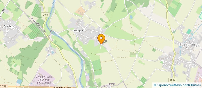 localisation de l'entreprise SCI AFL IMMO  SAINTE-VERGE