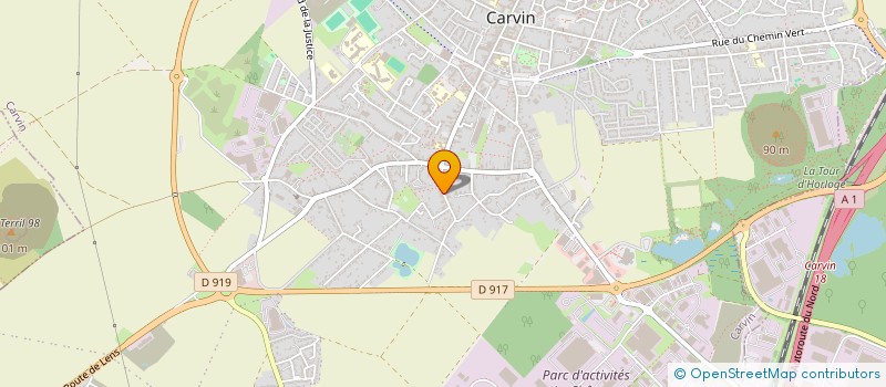 localisation de l'entreprise SCI AFLN  CARVIN