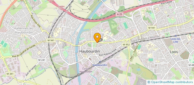 localisation de l'entreprise SCI AFLP  HAUBOURDIN