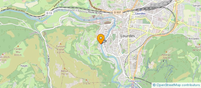 localisation de l'entreprise SCI AFM  LOURDES