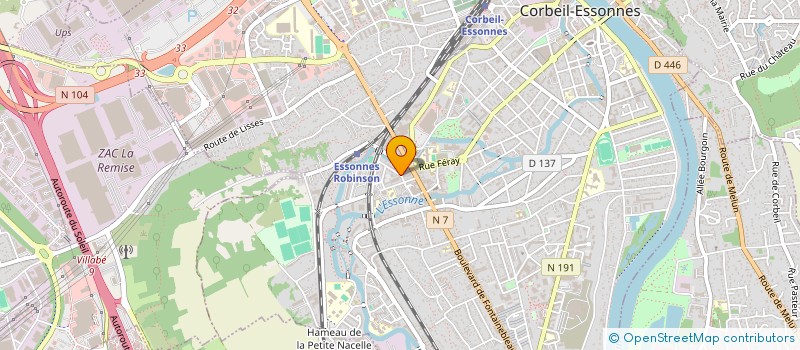 localisation de l'entreprise SCI AFM INVESTISSEMENT à CORBEIL-ESSONNES