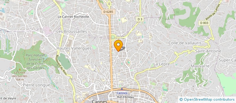 localisation de l'entreprise SCI AFMD  CANNES