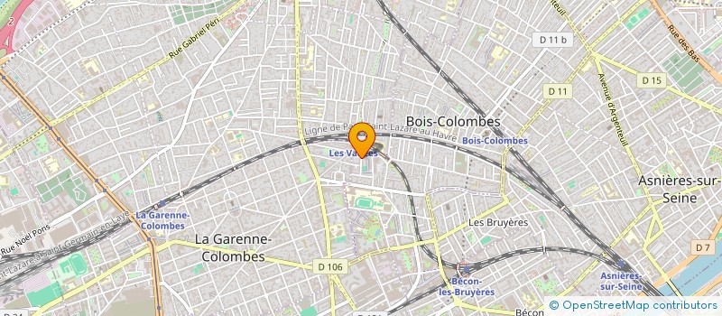 localisation de l'entreprise SCI AFMR à BOIS-COLOMBES