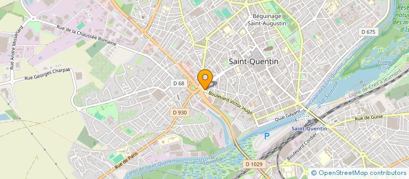 localisation de l'entreprise SCI AFMV à SAINT-QUENTIN