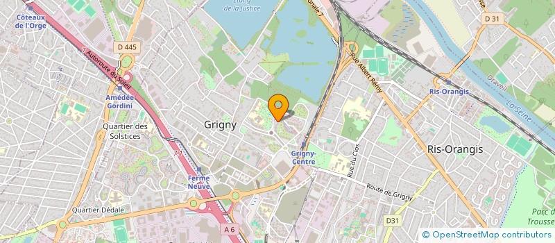 localisation de l'entreprise SCI AFNAN  GRIGNY