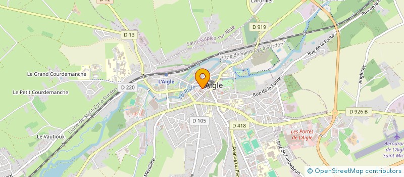 localisation de l'entreprise SCI AFNO à L'AIGLE