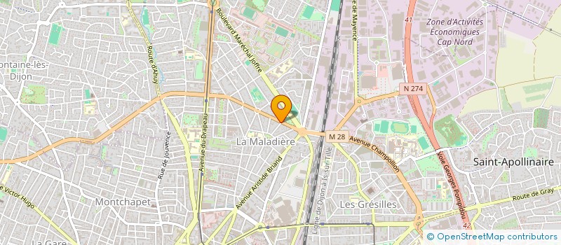 localisation de l'entreprise SCI AFONSO à DIJON