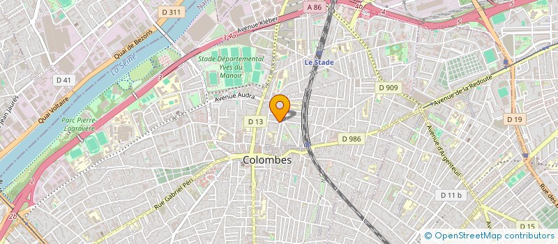 localisation de l'entreprise SCI AFP à COLOMBES