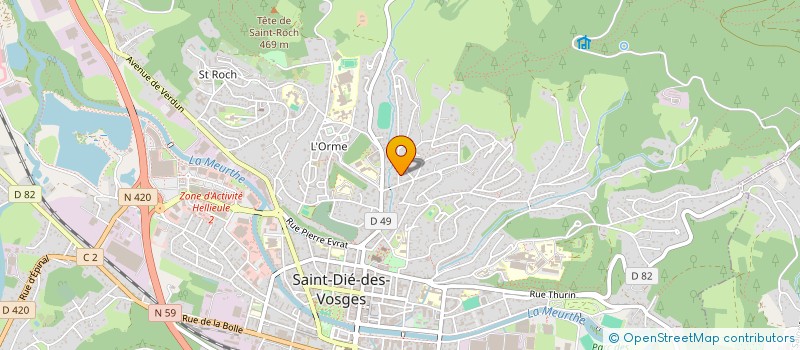 localisation de l'entreprise SCI AFP à SAINT-DIE-DES-VOSGES