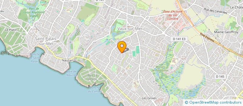 localisation de l'entreprise SCI AFR COTE DE BEAUTE  VAUX-SUR-MER