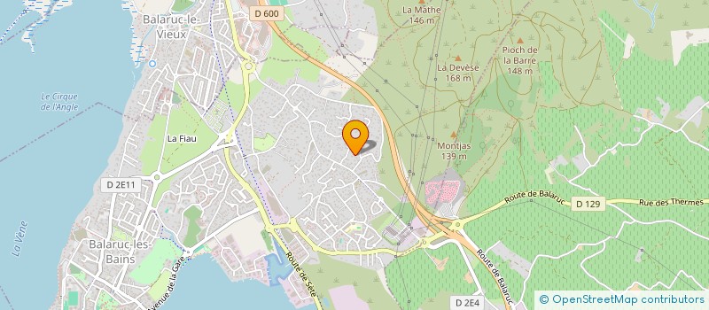 localisation de l'entreprise SCI AFRAMA  BALARUC-LES-BAINS