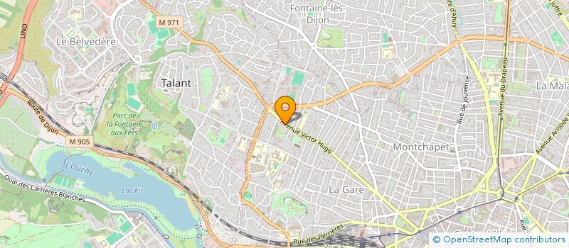 localisation de l'entreprise SCI AFRAZ à DIJON